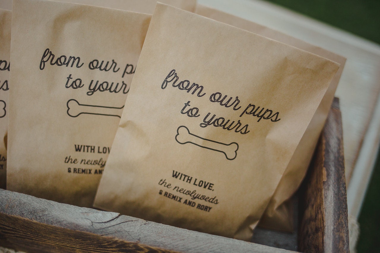 Doggie Bag // Wedding Favor // Favor Bag // Dog Lovers // Dog Etsy