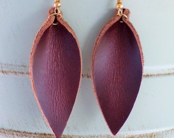 Leather earrings