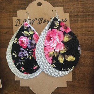 Floral earrings