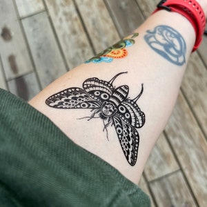 tatouage éphémère papillon image 1