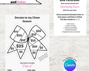 Cheerleading Raffle Fundraiser Template | Cheer Coach | Cheer ...