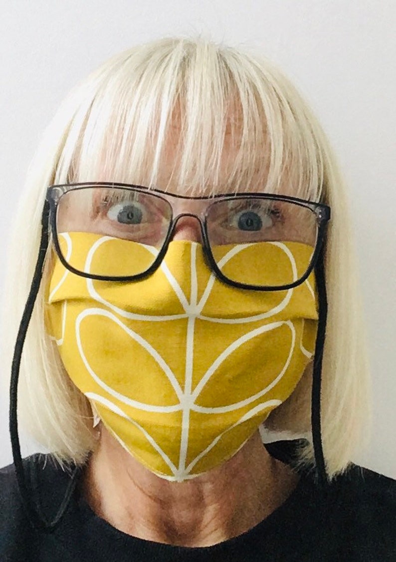 Orla Kiely Fabric Face Mask Face covering cotton mask Etsy