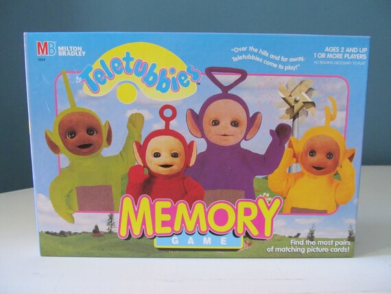 Vintage Retro Teletubbies Memory Game By Milton Bradley Mb Etsy