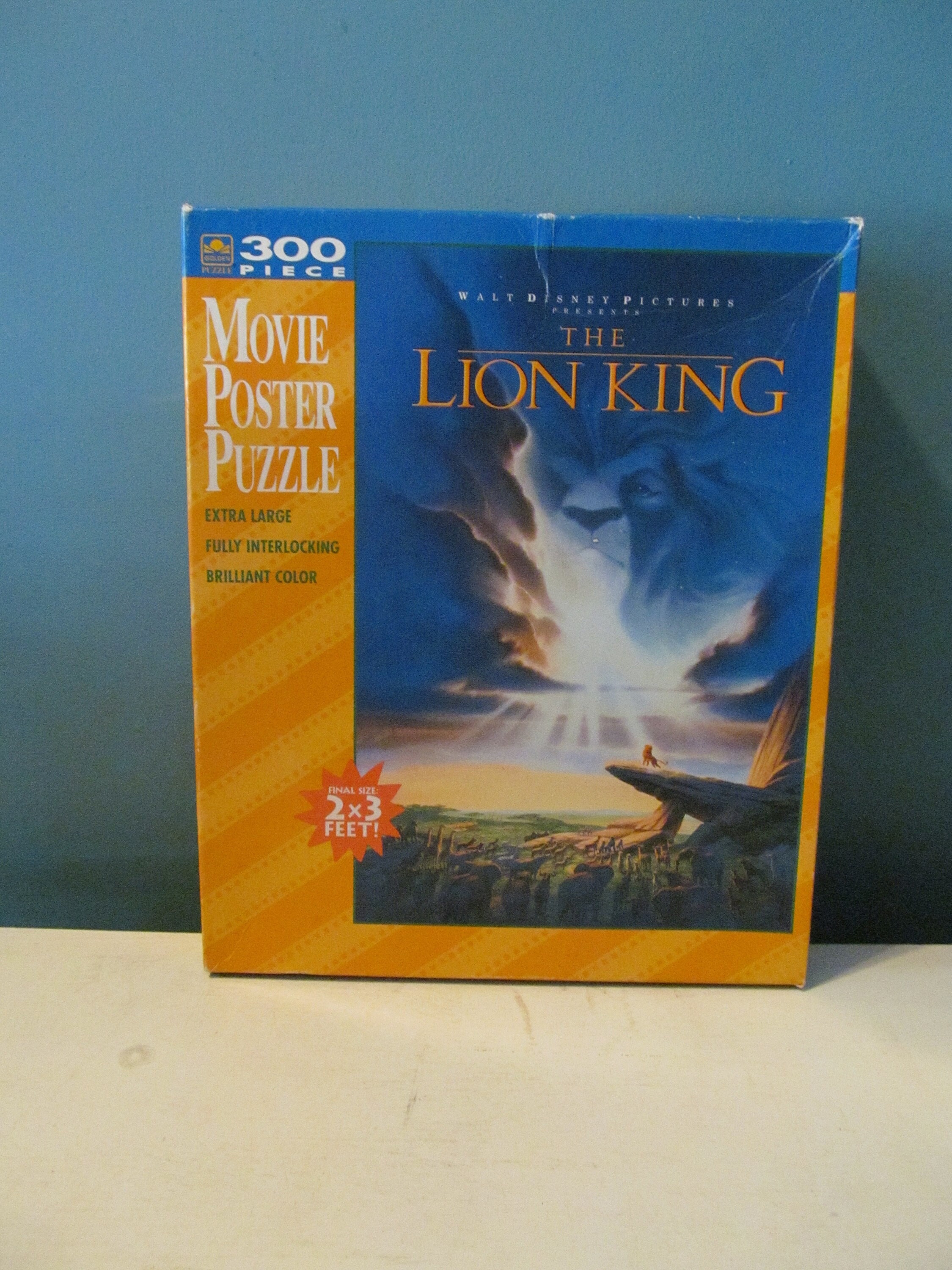 Puzzle le roi Lion Simba en bois pour adultes, 300/500/1000 pièces