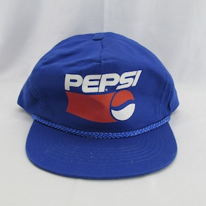 NEW Vintage / Retro Pepsi Logo Red White & Blue Snapback / Snap Back Baseball Hat / Cap Soda Pop Culture Memorabilia Cola Wars By KC
