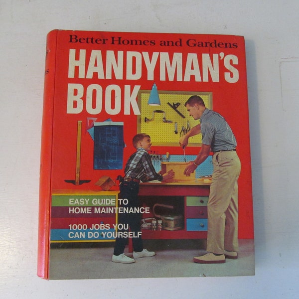 Vintage / Retro 1973 Better Homes And Gardens Handyman's Book Five (5) Ring Binder Spiral How To Guide And Reference Home Maintenance