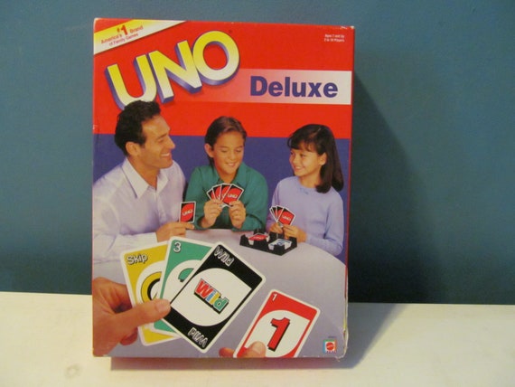  Uno Deluxe Card Game : Toys & Games