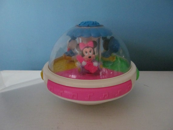 minnie mouse spinning light toy