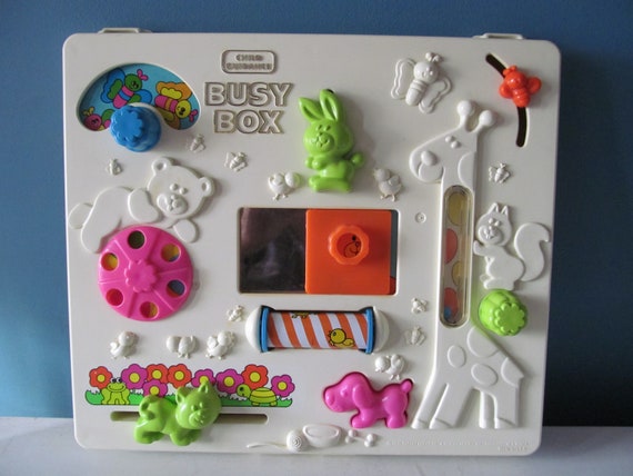 Vintage Retro 1980 Child Guidance Busy Box Crib Activity Etsy