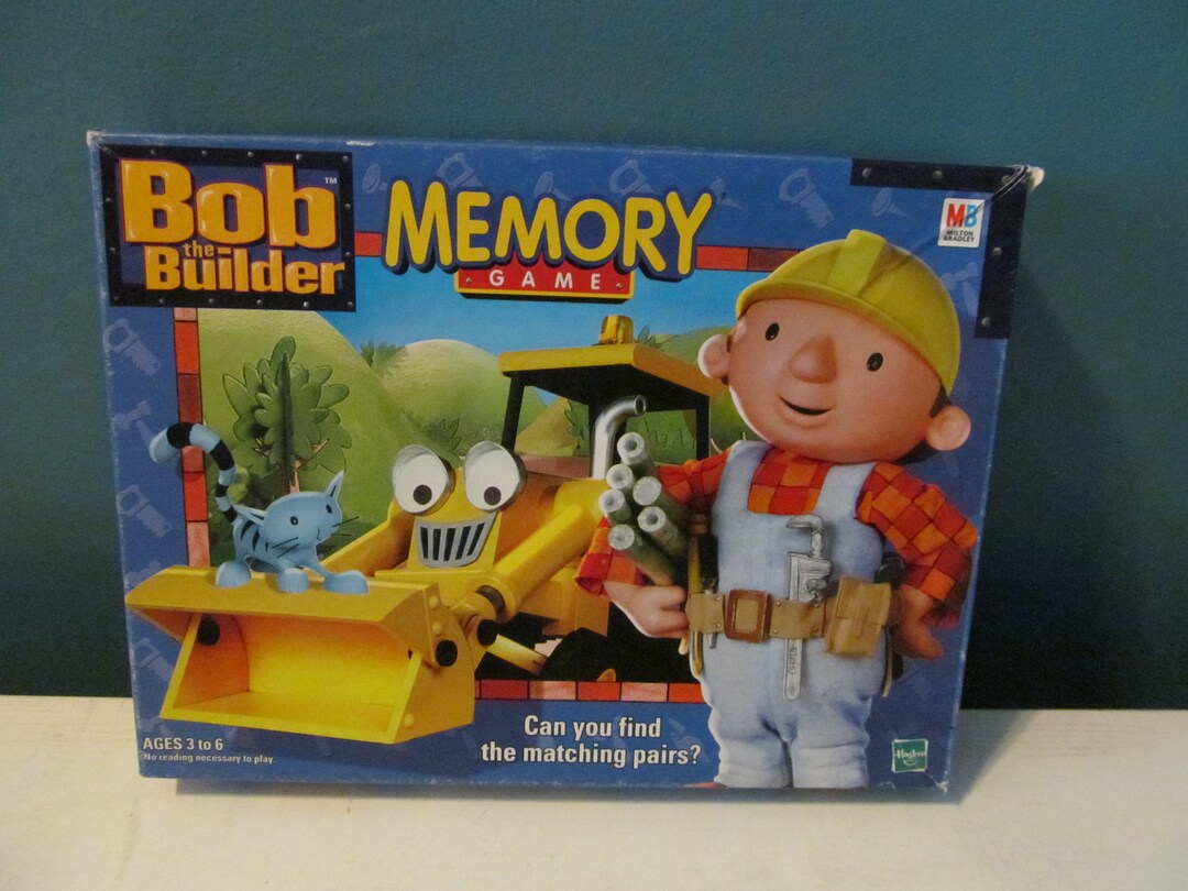 Vintage / Retro Bob the Builder Memory Game by Milton Bradley MB Pair ...