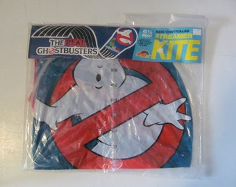 Rare SEALED Brand New Vintage / Retro 1989 The Real Ghostbusters 6.5' Foot Keel Controlled Streamer Kite By Spectra Star No. 6225 Hit Movie