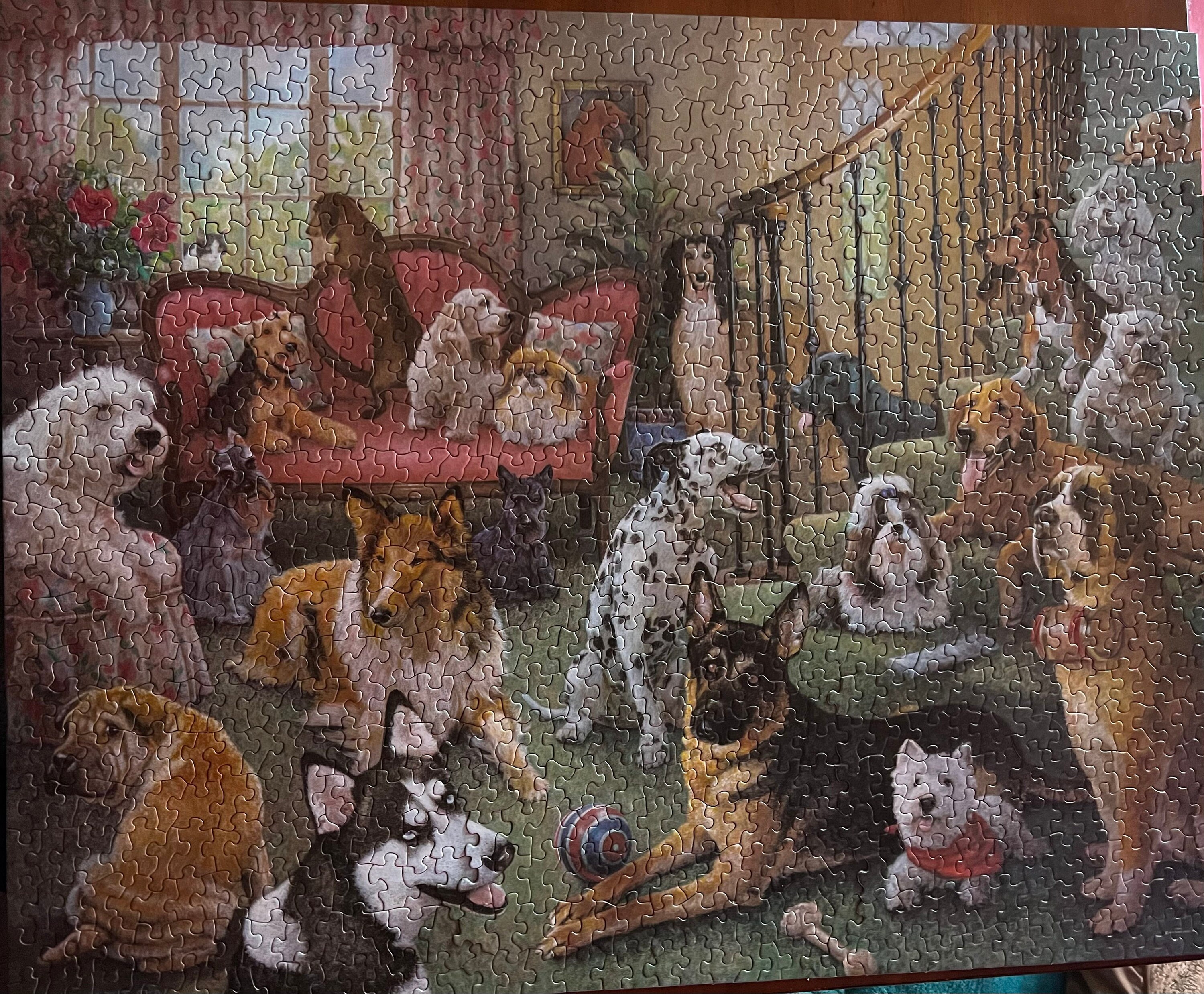 Vintage Puzzle: Dog Breeds - 1000-Piece - Jigsaws - Adults - Hinkler