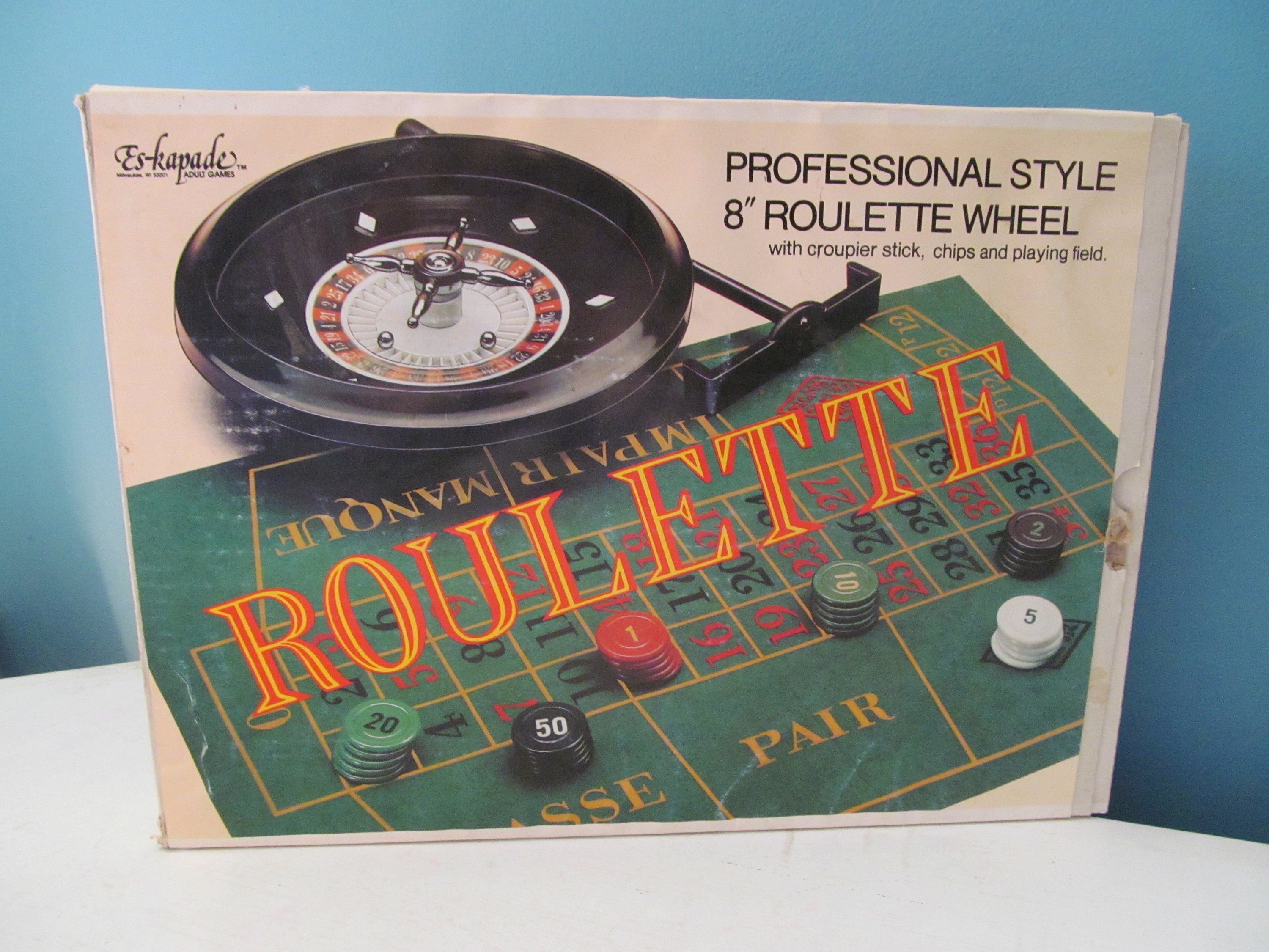 Vintage Retro Roulette Casino Game With Croupier Stick Etsy