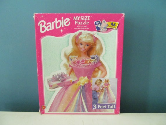 Vintage / Retro 1998 Barbie My Size Puzzle A Kid Sized 3 Feet Tall