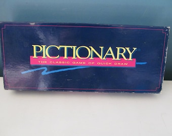 Vintage / Retro 1993 Pictionary Updated For The 90s The Classic Game Of Quick Draw Party Game Board Game