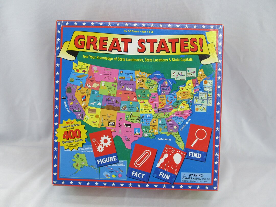 Vintage / Retro 2004 Great States! Test Your Knowledge of State ...