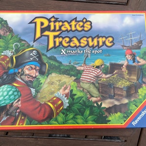 Vintage / Retro 2001 Pirate&#39;s Treasure X Marks The Spot Board Game By Ravensburger And Mark Schildberg