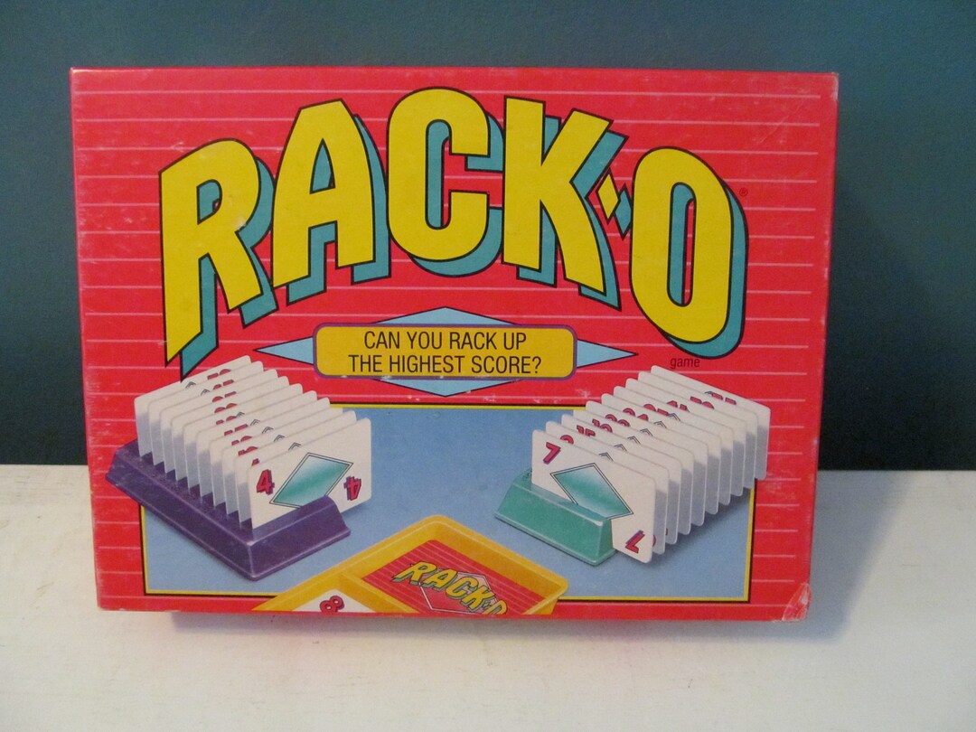 Vintage / Retro 1992 Racko / Racko Rack 'em, Stack 'em, & Score Card