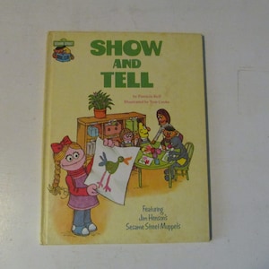 Vintage / Retro 1980 Show And Tell Sesame Street Book Club Featuring Jim Henson's Muppets Bert & Ernie Grover Prairie Dawn Grover