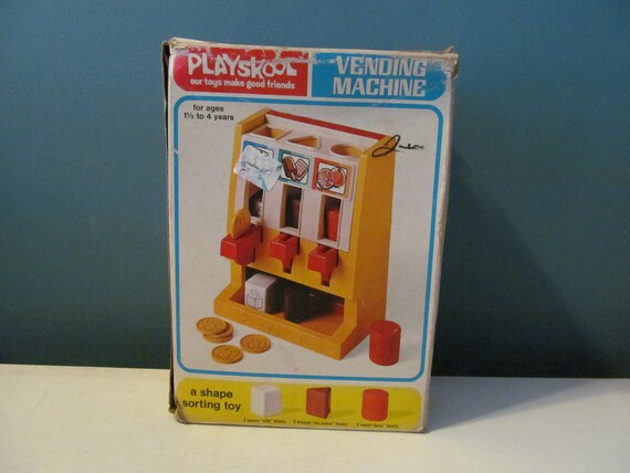 RARE Vintage / Retro 1975 Playskool Vending Machine A Shape | Etsy