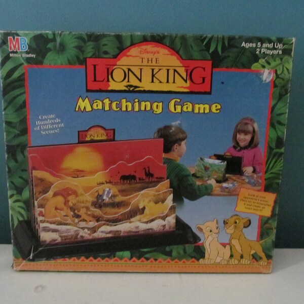Lion King Matching Game - Etsy