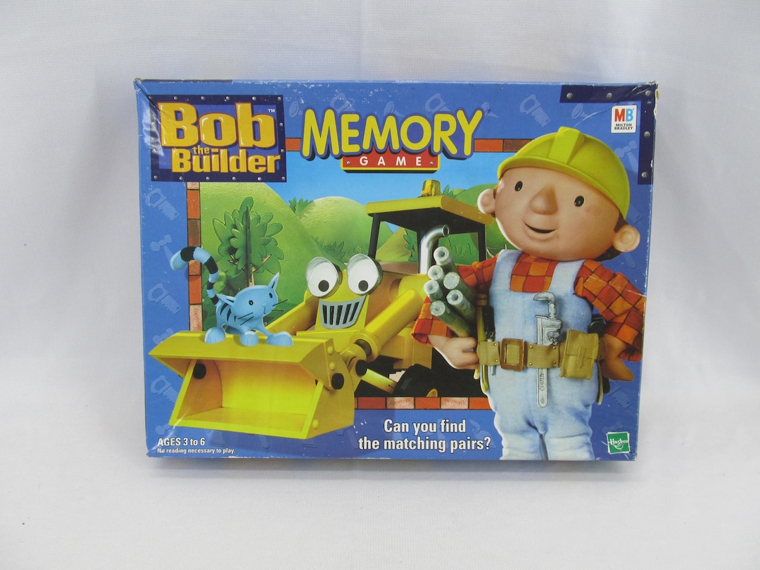 Vintage / Retro Bob the Builder Memory Game by Milton Bradley MB Pair ...