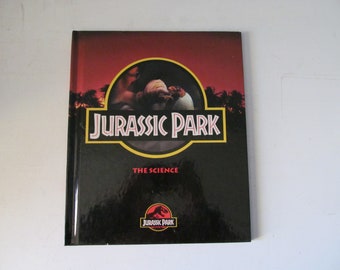 Vintage / Retro 1993 Jurassic Park The Science Dinosaur Hard Cover Book #8 In Series Of 8 Pop Culture Movie Collectibles / Collectables