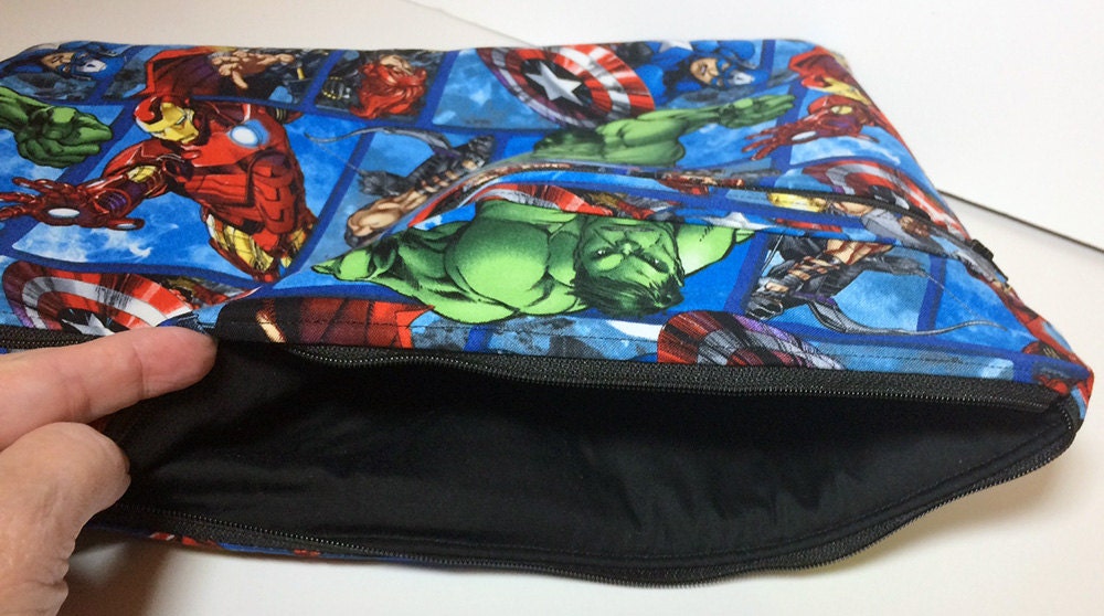Marvel Comic Book Laptop Case Sleeve with Zipper Hulk Thor Etsy