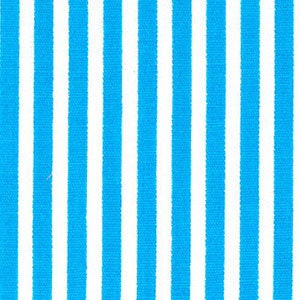 Fabric Finders turquoise stripe fabric 1 yard or more 1/4" stripes blue stripe fabric