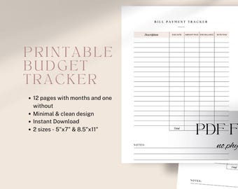 Minimalist Bill Tracker