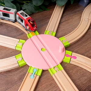 Wooden Train Track Dog Bone Connectors White Compatible With - Foto 9