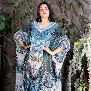 Casual Wear silk kaftan plus size silk caftan loungewear kaftan silk beach cover up kaftan Regular Wear Beautiful kaftan Long Silk Kaftan