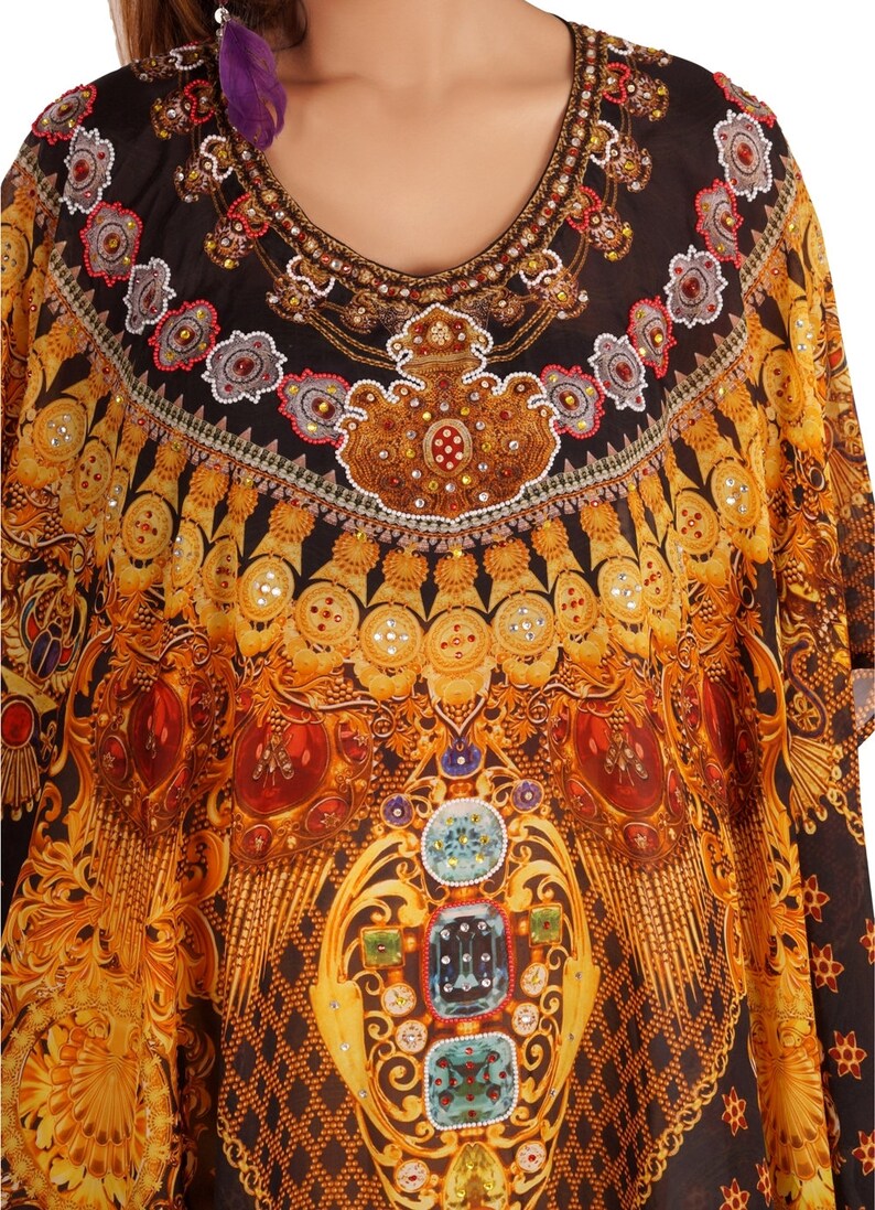 designer silk kaftans