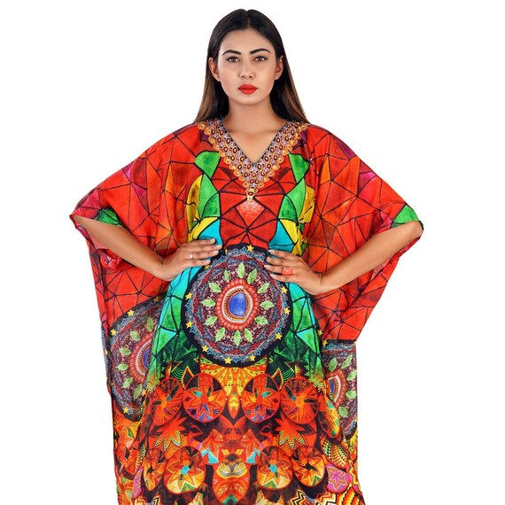 heavily embellished maxi dress