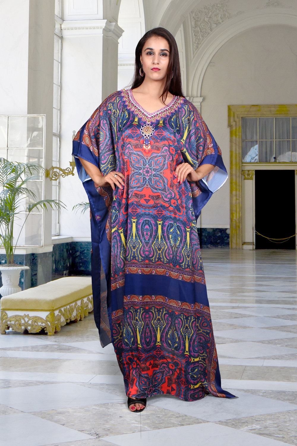 Caftano seta elegante best sale