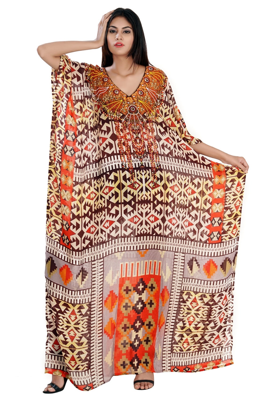 African Kaftan Dress Silk Caftan Plus Size Kaftan for Women Etsy