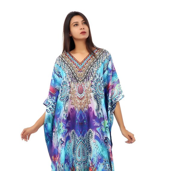 silk kaftan gowns