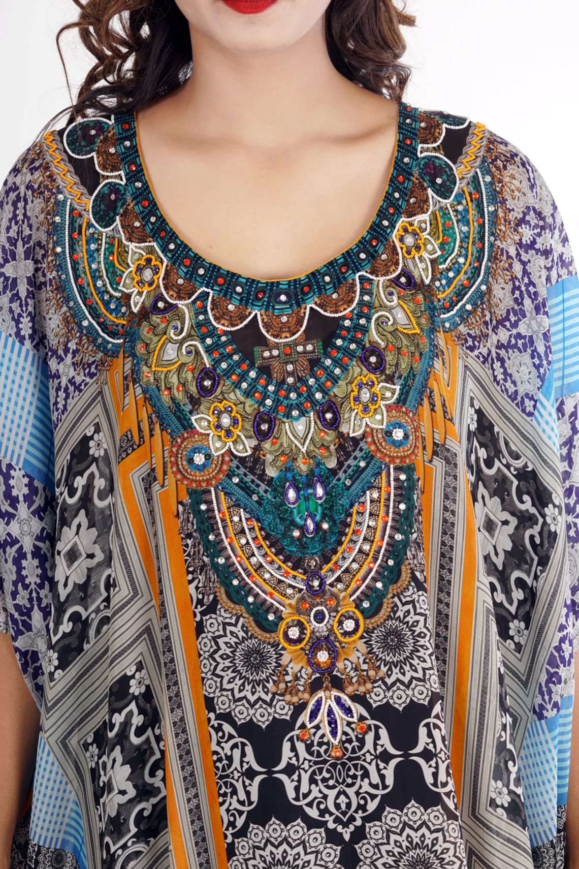 Sunlit Path Kaftan Dress main image 1