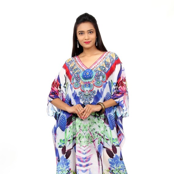long silk caftan