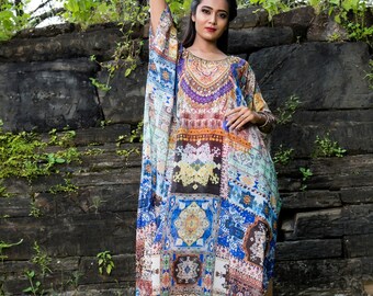 Silk Kaftan Beach Party kaftan Casual Wear Kaftan For Women beaded kaftan caftan petiteSilk Kaftan Luxury Inspired Caftan Beach Party kaftan