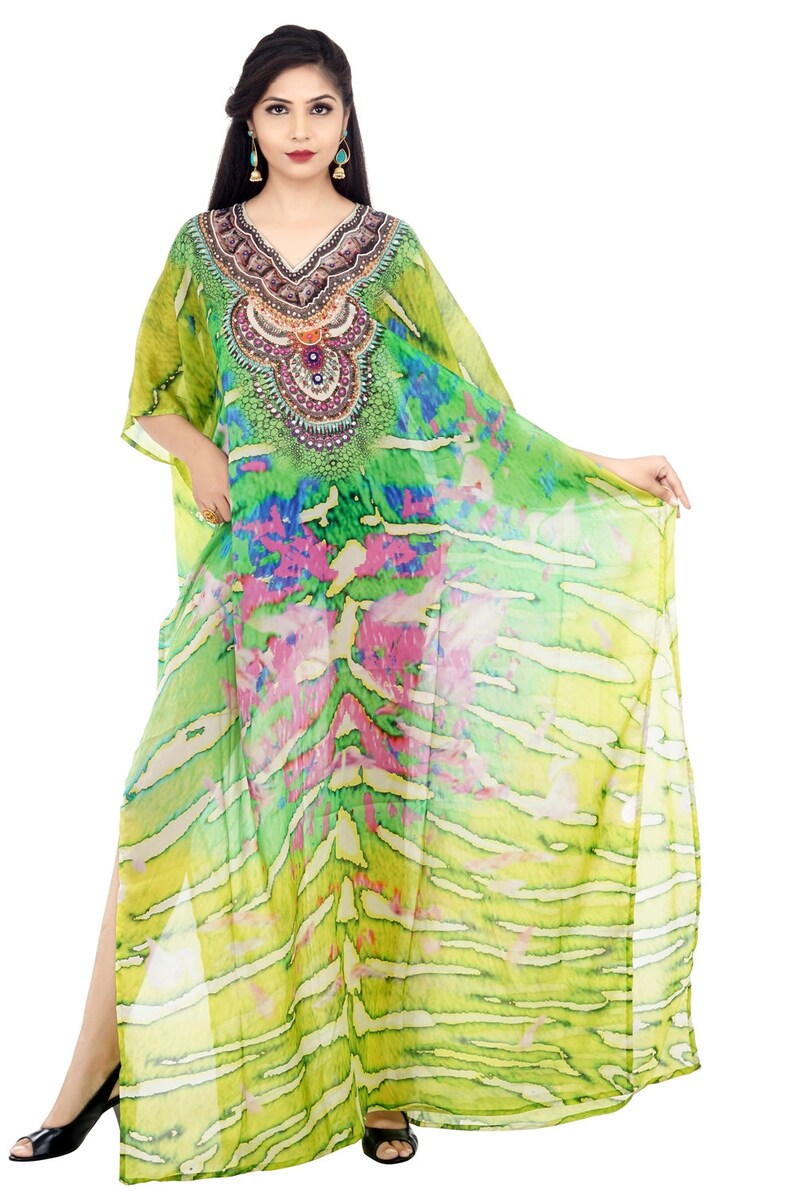 Embellished Beach Cover Up Kaftan Etsy