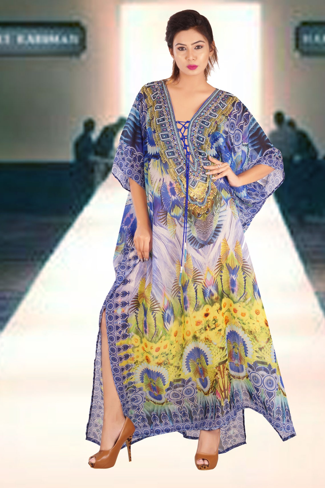 Silk Modest Caftan Dress Silk Kaftan Dress Women Loose Fit Etsy