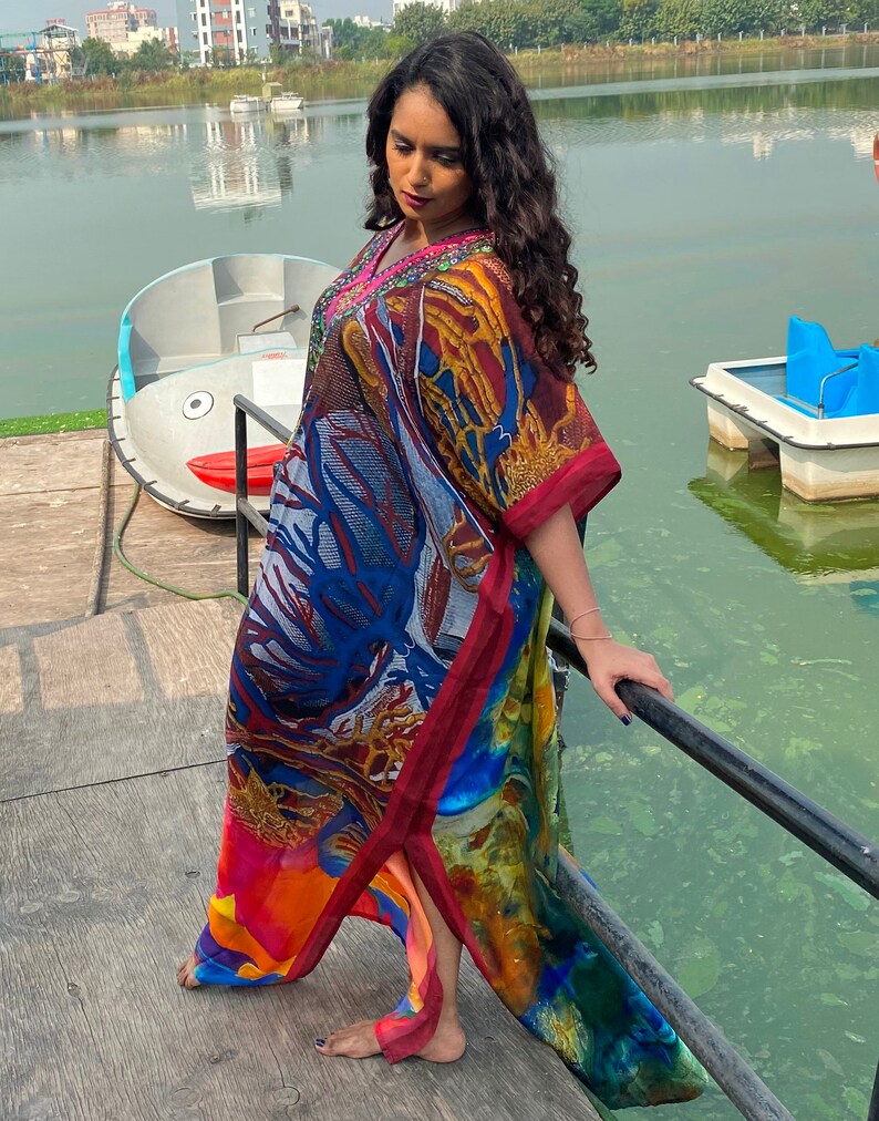 Beach party kaftan beautiful kaftan designer kaftan womens Etsy