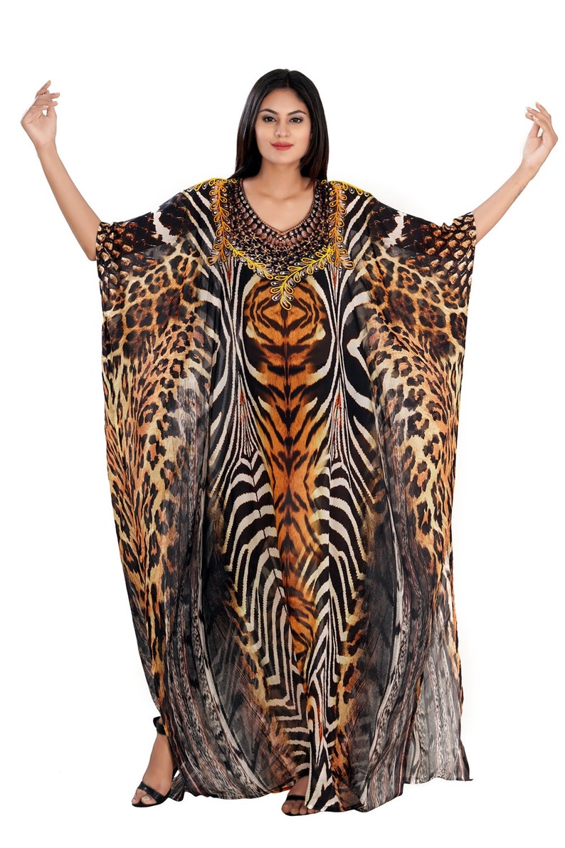 Silk beach cover up kaftan Resort wear for women long silk | Etsy