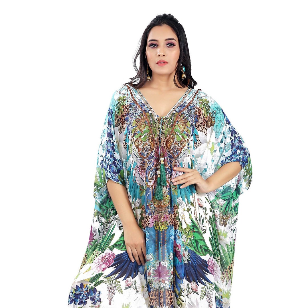 Jungle Floral Print Long Maxi Dress Online Store Premium - Etsy