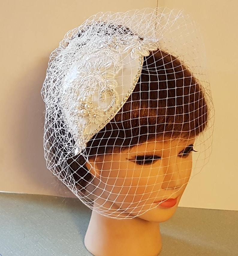 Birdcage Veil Hat Fascinator Vintage 1940s50s Fascinator Etsy UK