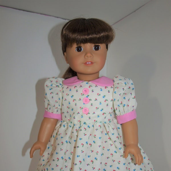 Handmade Retro Style 18" Doll Dress "Spring is in the Air" Fits American Girl Free Shipping