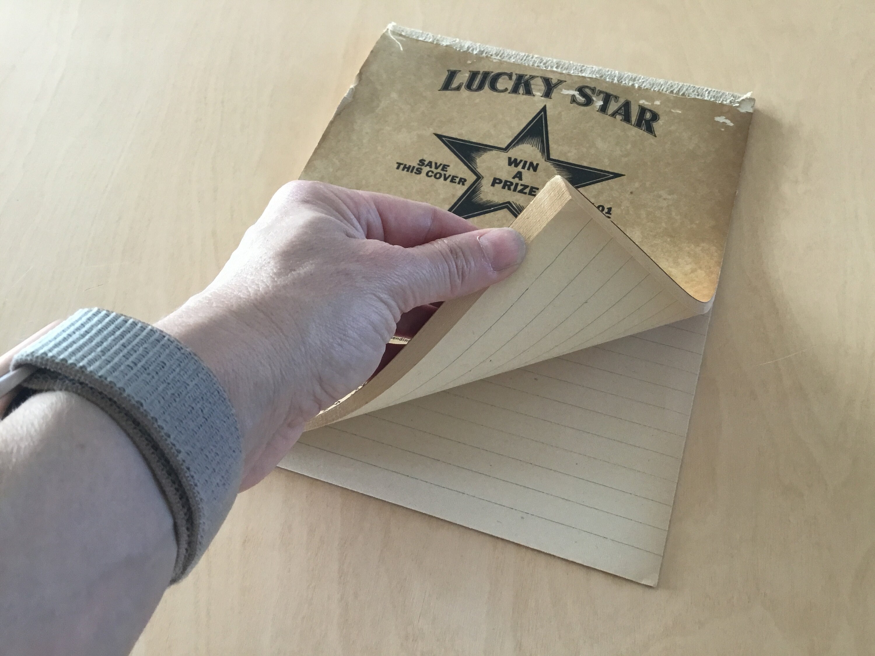 Antique Lined Paper Writing Tablet Etsy