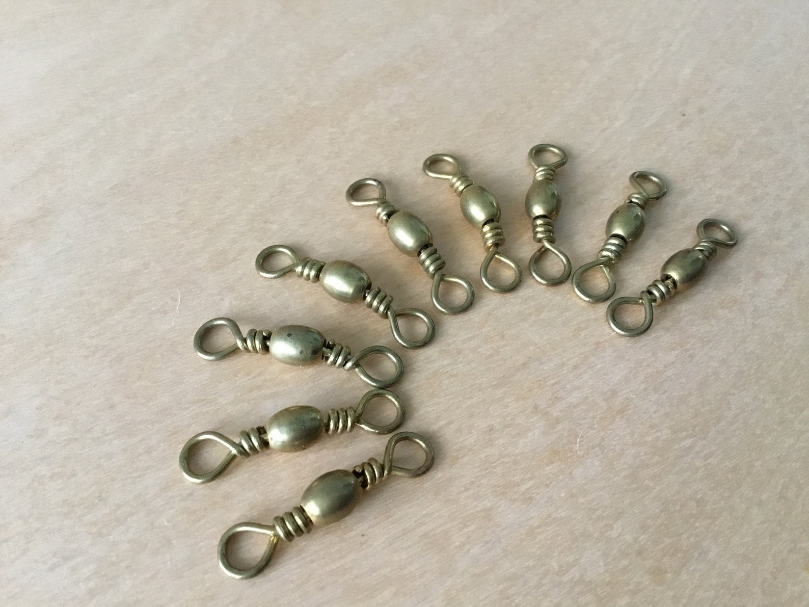 Vintage Brass Fishing Swivels Barrel Swivels Findings Quantity Etsy