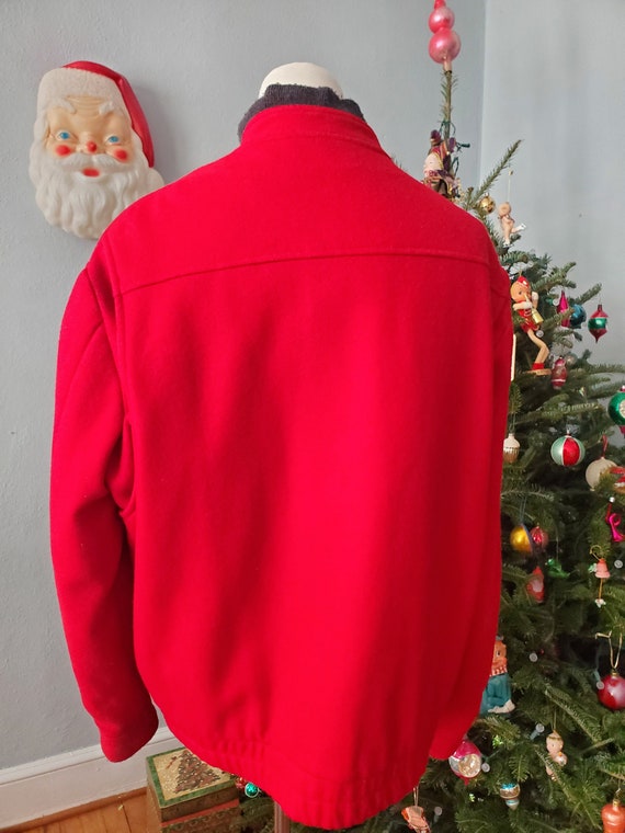 REDUCED! vintage The Original Varsity Jacket Red … - image 3